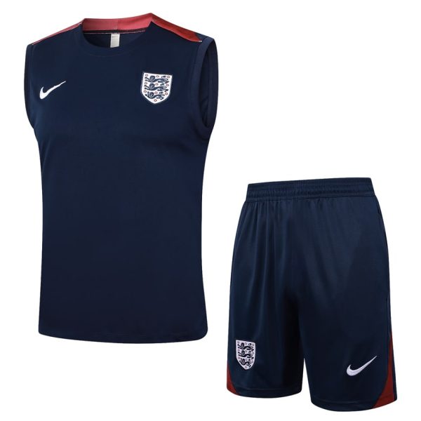 Debardeur Short Angleterre 2024 2025 Bleu Fonc??