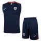 Debardeur Short Angleterre 2024 2025 Bleu Fonc??