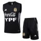 Debardeur Short Argentine 2025 2026 Noir Nuit