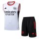 Debardeur Short Arsenal 2025 2026 Blanc Rouge