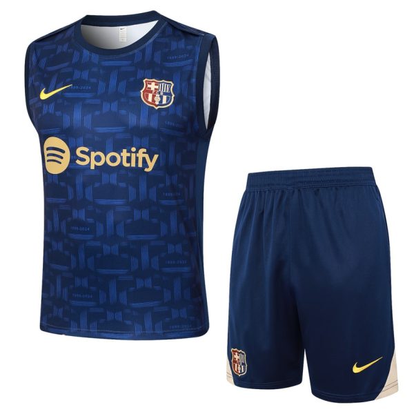 Debardeur Short Barca 2024 2025 Bleu Fonc??