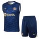 Debardeur Short Barca 2024 2025 Bleu Fonc??
