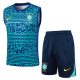 Debardeur Short Bresil 2024 2025 Bleu Vert