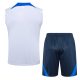 Debardeur Short Equipe de France 2024 2025 Blanc Bleu - Image 4