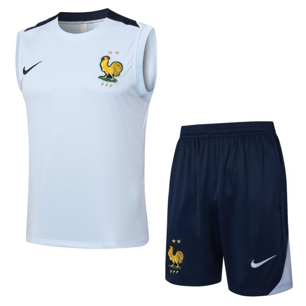 Debardeur Short Equipe de France 2024 2025 Blanc