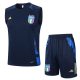 Debardeur Short Italie 2024 2025 Bleu