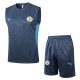 Debardeur Short Manchester City 2024 2025 Bleu Fonc??