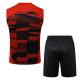 Debardeur Short Milan AC 2024 2025 Rouge Noir - Image 4