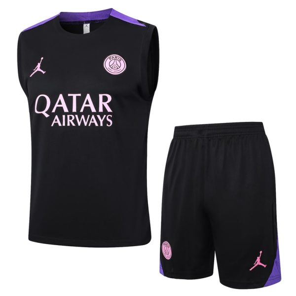 Debardeur Short PSG 2024 2025 Noir Violet