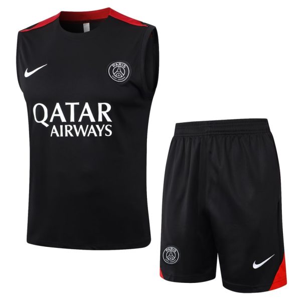 Debardeur Short PSG 2024 2025 Noir Rouge