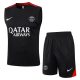 Debardeur Short PSG 2024 2025 Noir Rouge