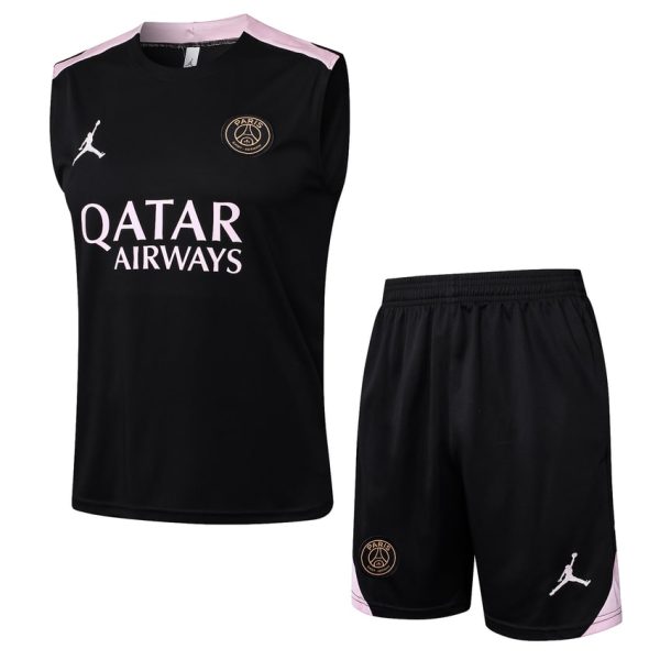 Debardeur Short PSG 2024 2025 Noir Rose
