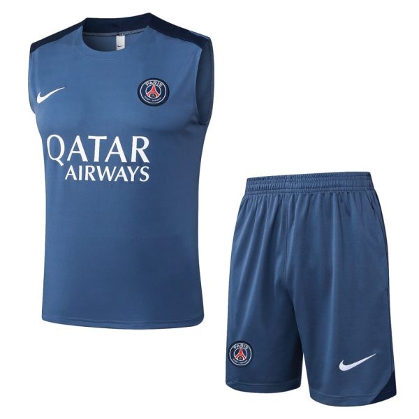 Debardeur Short PSG 2025 2026 Bleu Oc??an