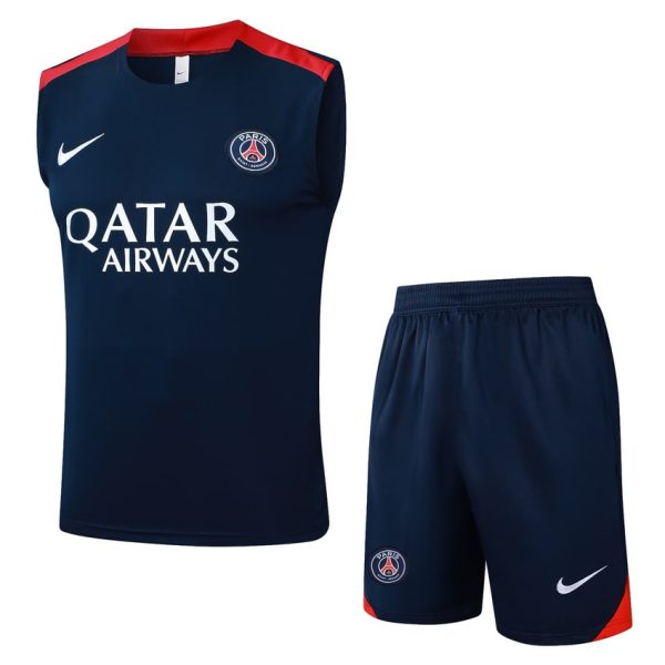 Debardeur Short PSG 2025 2026 Bleu Rouge