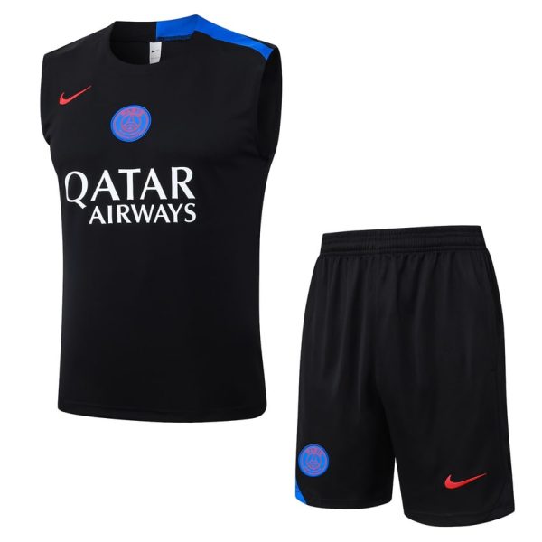 Debardeur Short PSG 2025 2026 Noir Fonc??