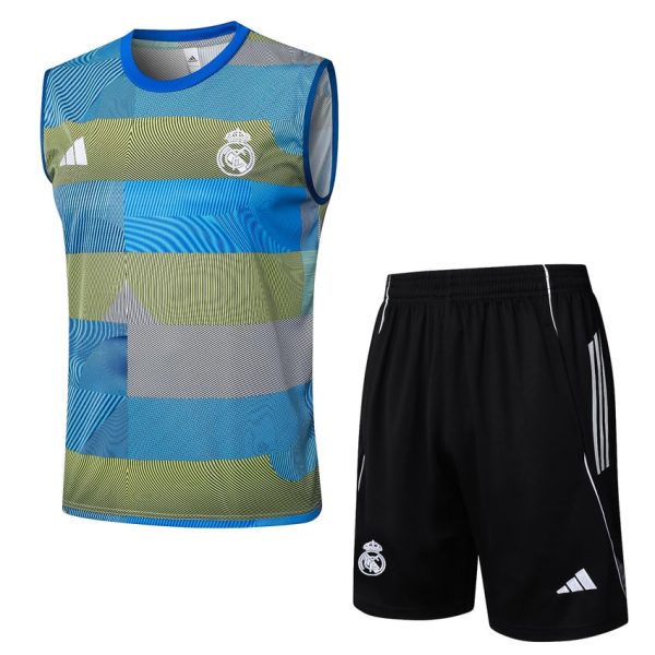 Debardeur Short Real Madrid 2024 2025 Bleu Vert