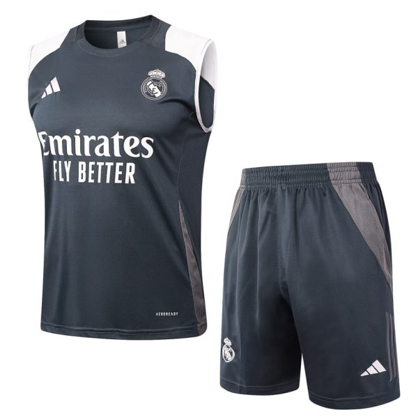 Debardeur Short Real Madrid 2024 2025 Noir Blanc