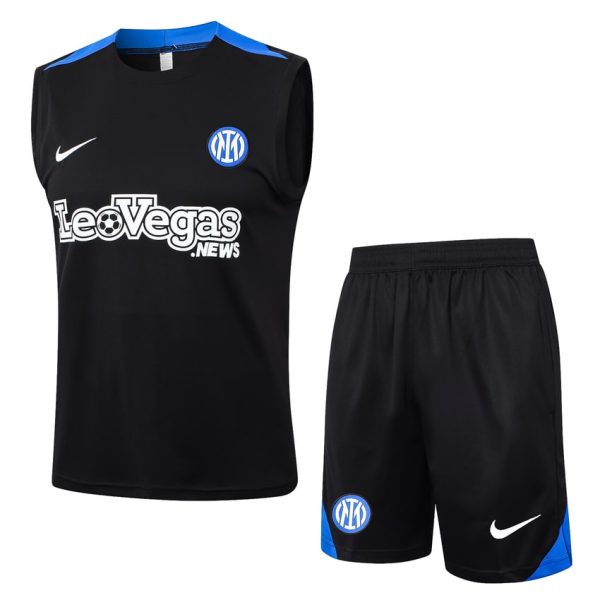 Debardeur Short Inter Milan 2024 2025 Noir Fonc??