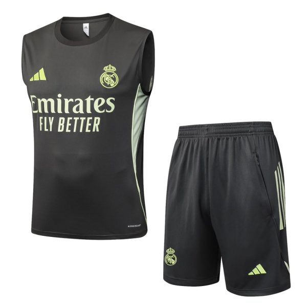 Debardeur Short Real Madrid 2025 2026 Noir Jaune