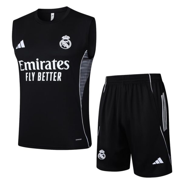 Debardeur Short Real Madrid 2025 2026 Noir Sombre