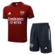 Ensemble Maillot Short Arsenal 2025 2026 Rouge Bleu