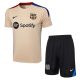 Ensemble Maillot Short Barca 2024 2025 Beige