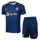 Ensemble Maillot Short Barca 2024 2025 Bleu Fonc??