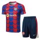 Ensemble Maillot Short Barca 2024 2025 Bleu Rouge