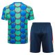 Ensemble Maillot Short Barca 2024 2025 Vert Bleu - Image 4