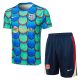 Ensemble Maillot Short Barca 2024 2025 Vert Bleu