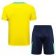 Ensemble Maillot Short Bresil 2024 2025 Jaune - Image 4