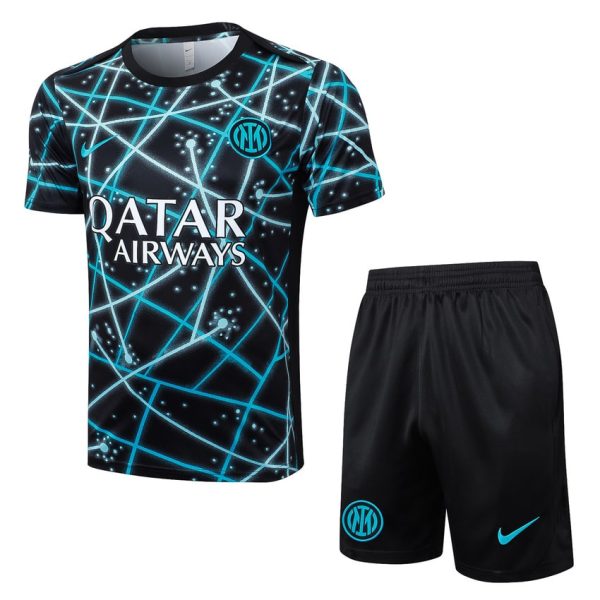 Ensemble Maillot Short Inter Milan 2025 2026 Noir Motif