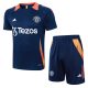 Ensemble Maillot Short Manchester United 2024 2025 Bleu