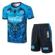 Ensemble Maillot Short Naples 2025 2026 Bleu Motif