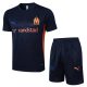 Ensemble Maillot Short OM 2024 2025 Bleu Fonc??