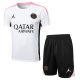 Ensemble Maillot Short PSG 2024 2025 Blanc Rose