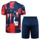 Ensemble Maillot Short PSG 2024 2025 Bleu Rouge - Image 4