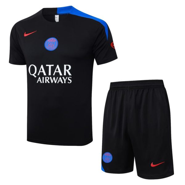Ensemble Maillot Short PSG 2025 2026 Noir Fonc??
