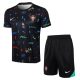 Ensemble Maillot Short Portugal 2024 2025 Noir Motif