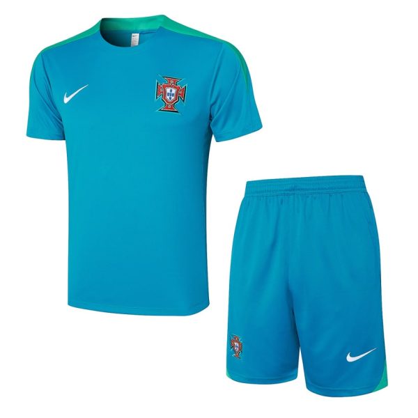 Ensemble Maillot Short Portugal 2024 2025 Bleu Ciel