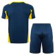 Ensemble Maillot Short Real Madrid 2024 2025 Bleu Jaune - Image 4
