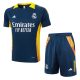 Ensemble Maillot Short Real Madrid 2024 2025 Bleu Jaune