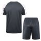 Ensemble Maillot Short Real Madrid 2024 2025 Noir Blanc - Image 4