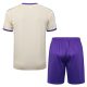 Ensemble Maillot Short Real Madrid 2025 2026 Beige Violet - Image 4
