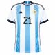 MAILLOT ARGENTINE DOMICILE COUPE DU MONDE 2022 DYBALA - Image 3