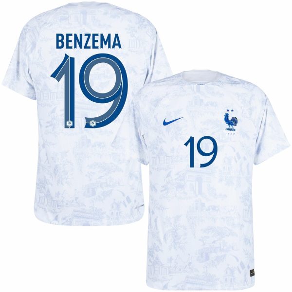 MAILLOT EQUIPE DE FRANCE EXTERIEUR COUPE DU MONDE 2022 BENZEMA