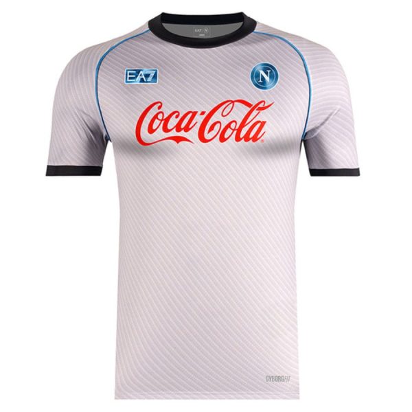 MAILLOT NAPLES 2025 2026 TRAINING ARGENT