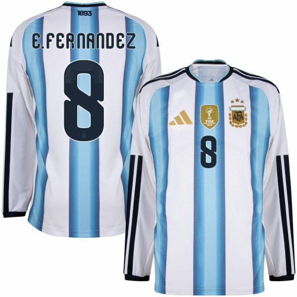 Maillot Argentine Domicile 2026 2027 E. Fernandez Manches Longues