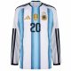 Maillot Argentine Domicile 2026 2027 Mac Allister Manches Longues - Image 3