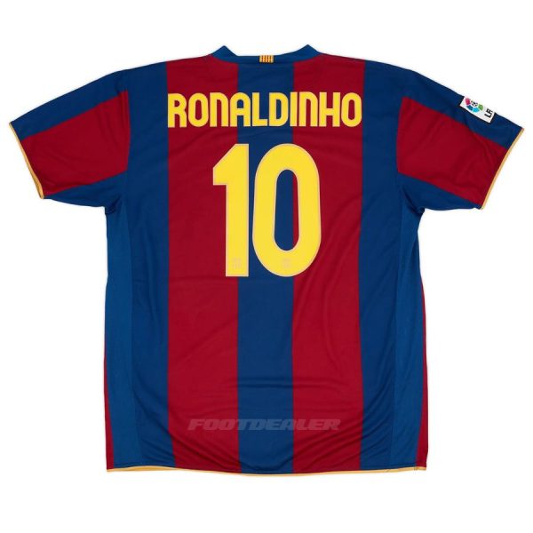 Maillot Barca Domicile 2007 2008 Ronaldinho